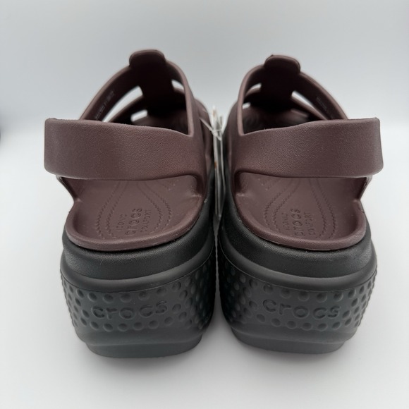 NEW WITH TAGS CROCS Stomp Fisherman Unisex Sandals In Mocha M7/W9 - Picture 2 of 7